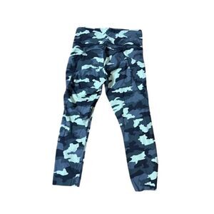 Lululemon Align High Rise Crop Camo Leggings Green Lime Size 8